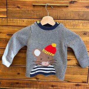Mini Boden/ Baby Boden Mouse Sweater